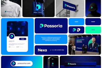 design a modern brand identity for your saas or tech startup