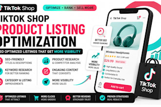 optimize your tik tok shop product listings with seo and research