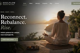 build wix meditation website holistic healing website spritual coach website