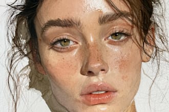 do watercolor portrait art, watercolor painting