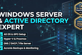be your expert windows server, active directory, and sysadmin