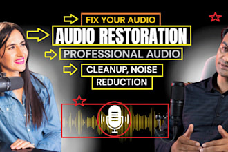do audio restoration, cleanup and noise reduction for unwanted sound