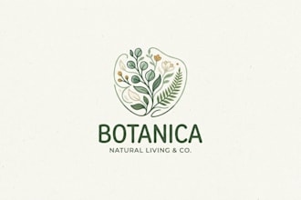 design a fresh and natural plant logo