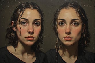 oil painting portrait and illustrations