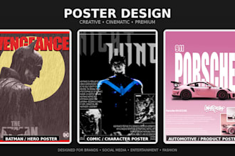 design professional posters for events and businesses, and customize posters
