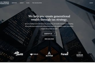 design wix bookkeeping website accountant tax consultant cpa firm website