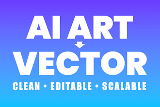 manually redraw and vectorize your ai generated artwork