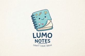 design a creative notebook logo for your brand
