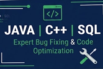 develop and debug java,cpp and sql software application