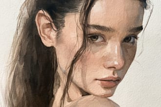 paint outstanding watercolor portrait