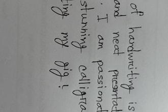 do professional handwriting and calligraphy work