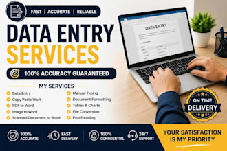 do fast data entry in one day and internet research