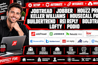 jobtread jobber houzz pro keller williams hcp rei reply boldtrail lofty podio