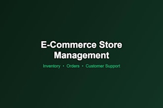 manage and optimize your ecommerce store operations