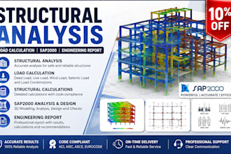 do structural analysis load calculation engineering report sap2000