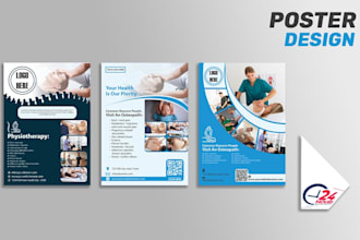 design premium medical flyer or poster or brochure