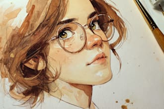 paint watercolor illustration and watercolor art