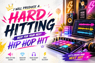 make a custom beat for any kind of rap music