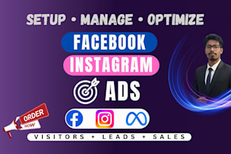 set up and optimize facebook and instagram ads campaigns