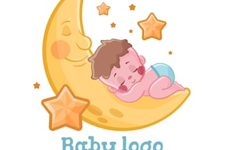 design eye catching kids brand logo design