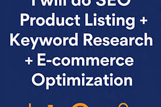 amazon product listing and SEO optimization