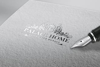 design a luxurious and majestic palace logo