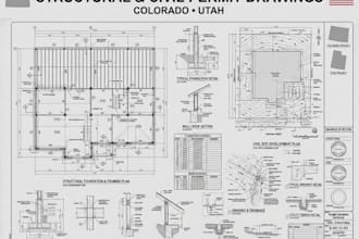 provide signed and sealed structural and civil permit drawings for colorado,utah