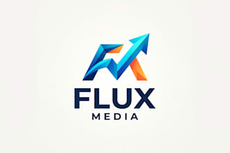 design a modern digital media logo