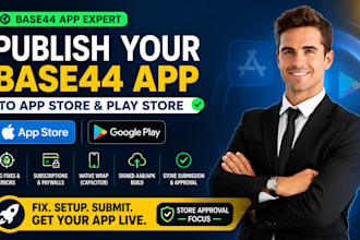 publish base44 app to app store play store base44 ios android app submission