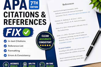 fix apa citations, references, and formatting