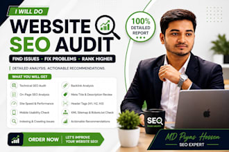 do a professional website SEO audit and provide a detailed se0 report