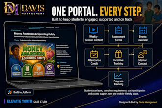 build mobile friendly student portal