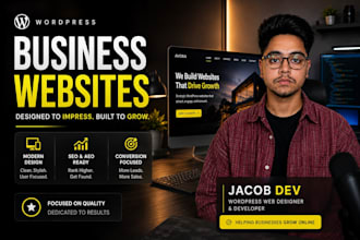 design and build a wordpress business website