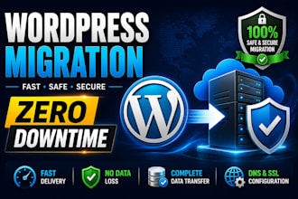 do wordpress migration, website transfer and hosting migration