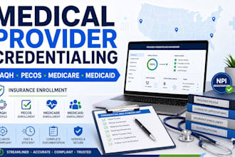 do provider credentialing caqh pecos medicare medicaid and insurance enrollment