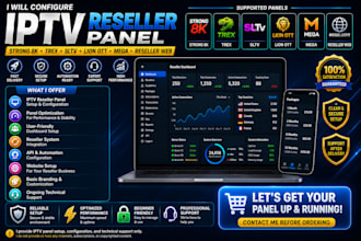 configure reseller panel, strong 8k, trex, sltv, lion ott, mega, reseller web