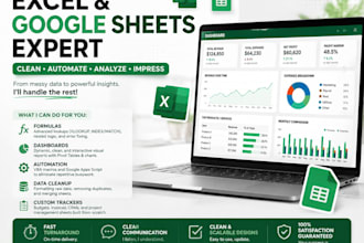 create, format, fix and automate excel and google sheets