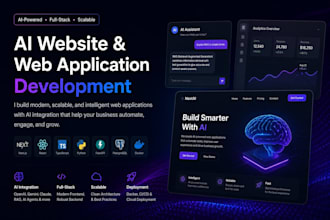 develop ai website, ai web app with software ai integration