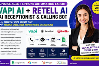 do vapi ai voice agent retell ai receptionist phone bot twilio caller automation
