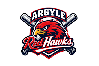 create wonderful excellent hawk and baseball logo design