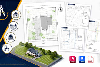 draft site plan grading plan utility design drainage plan for construction plan