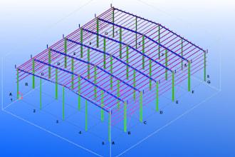 do peb shed tekla model with fabrication drawings