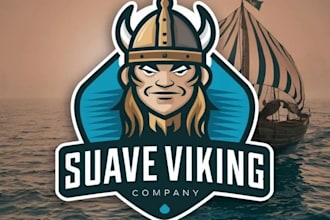 create attractive and imagination viking logo design