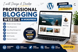 build a professional wordpress blog website