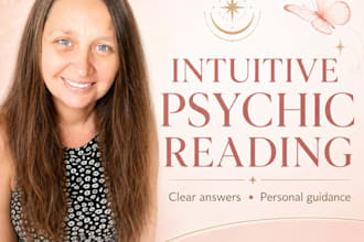 give you an intuitive psychic reading and answer your questions