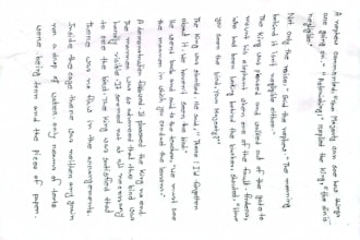 do beautyful english cursive handwriting and study notes