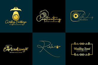 design handwritten or signature logo