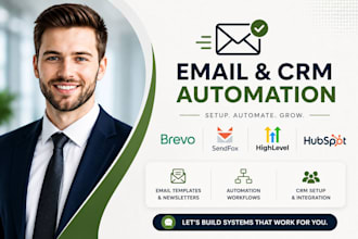 setup brevo email template sendfox gohighlevel crm newsletter hubspot automation