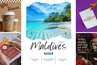 design professional posters, flyers, menu cards