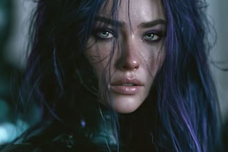 sci fi character illustration or sci fi character